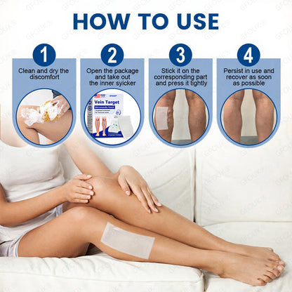 ⚡✅GFOUK® VeinTarget Microneedle Patch👨🏼‍⚕️Instant Relief, Long-Term Results