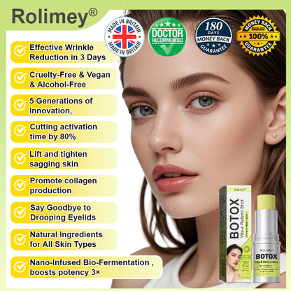 👨‍⚕️⏰Made and shipped from the UK  Rolimey® Botox & Vita-A Retinol Shot Wrinkle-Lift Tightening stick