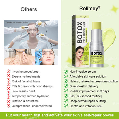 👨‍⚕️⏰Made and shipped from the UK  Rolimey® Botox & Vita-A Retinol Shot Wrinkle-Lift Tightening stick