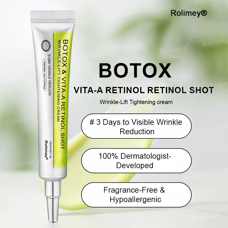 Made and shipped from the UK Rolimey® 💰 Botox & Vita-A Retinol Shot Wrinkle-Lift Tightening cream - Last Day Promotion 70% OFF |✅