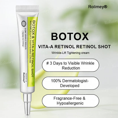 Made and shipped from the UK Rolimey® 💰 Botox & Vita-A Retinol Shot Wrinkle-Lift Tightening cream - Last Day Promotion 70% OFF |✅