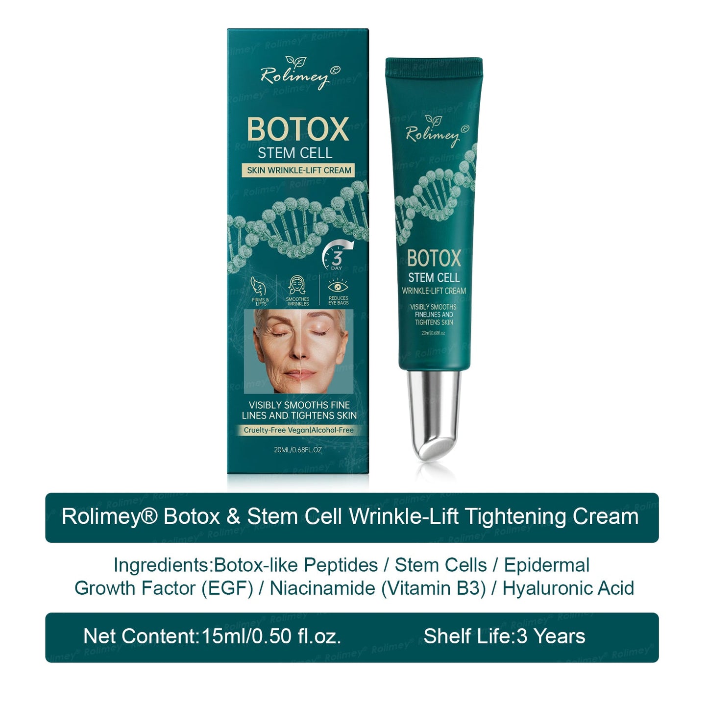 ✨ Rolimey® Botox & Stem Cell Wrinkle-Lift Tightening Cream (upsell)