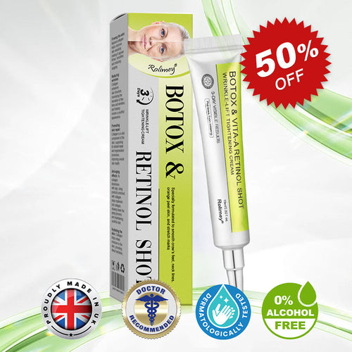 Made and shipped from the UK Rolimey® 💰 Botox & Vita-A Retinol Shot Wrinkle-Lift Tightening cream - Last Day Promotion 70% OFF |✅